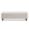Baxton Studio Brette Beige Upholstered Brown Finished Wood Storage Bench Ottoman 161-9105 - alternate 5